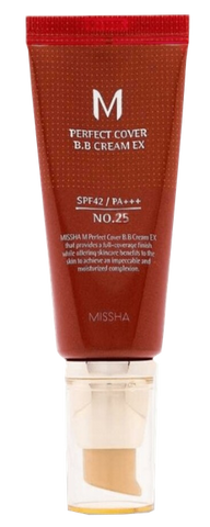 MISSHA M Perfect Cover BB NO.25 Warm Beige sejas krēms ar SPF42, 50 ml