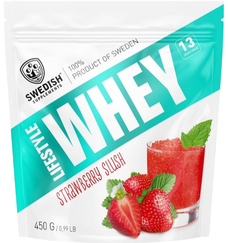 Lifestyle Whey Strawberry Slush pulveris 450 g no Swedish Supplements
