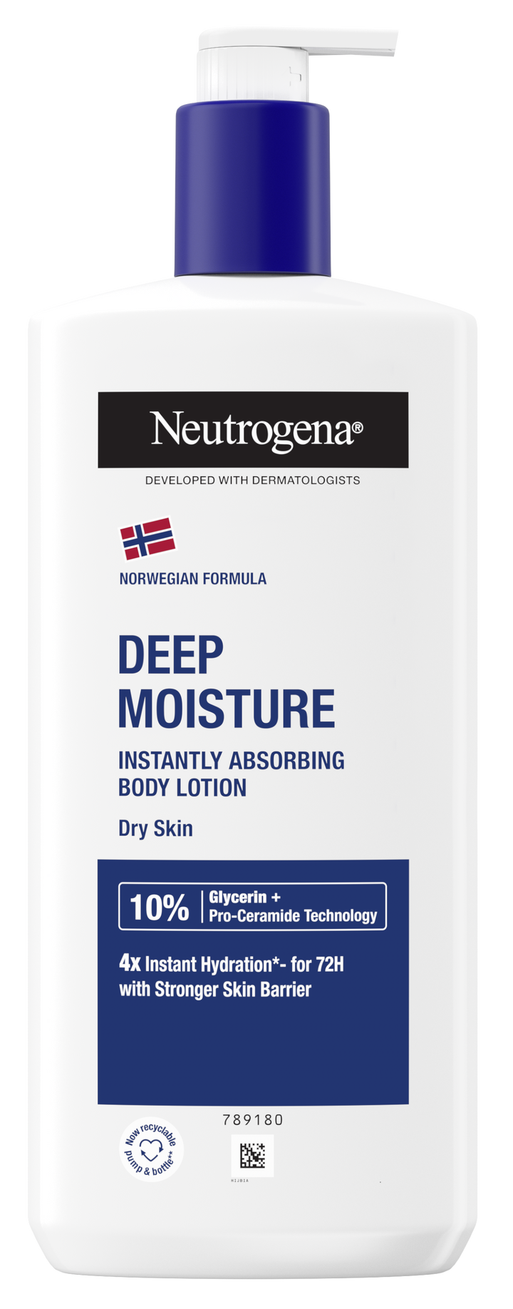 NEUTROGENA ātri uzsūcamais Deep Moisture ķermeņa losjons 400 ml