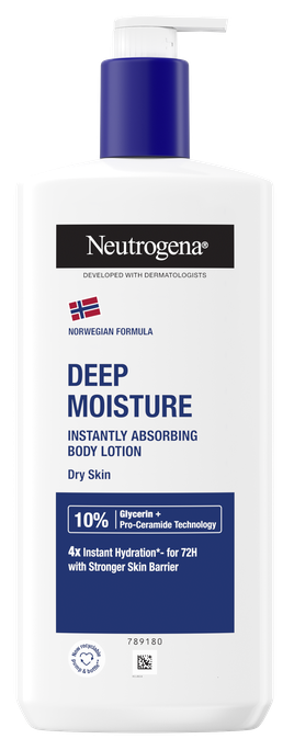 NEUTROGENA ātri uzsūcamais Deep Moisture ķermeņa losjons 400 ml