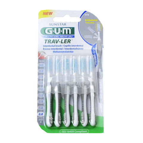 GUM Trav-Ler starpzobu birstīte 2,0 mm - 6 gab.