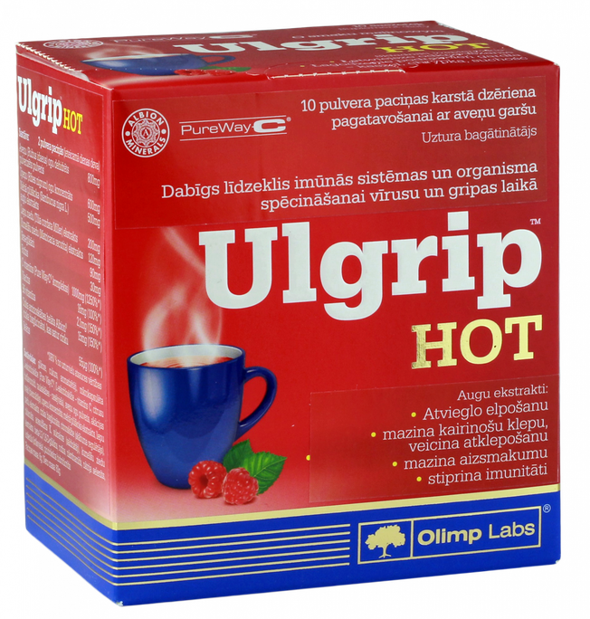 OLIMP LABS Ulgrip Hot — pulveris 10 porcijām karstajam dzērimam
