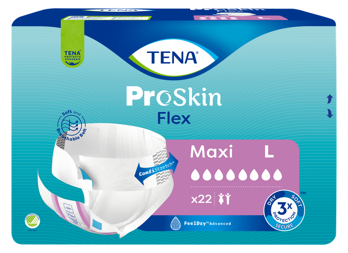 TENA Flex Maxi L – 22 autiņbiksītes pieaugušajiem