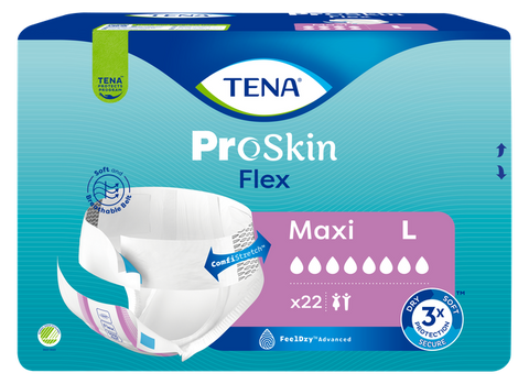 TENA Flex Maxi L – 22 autiņbiksītes pieaugušajiem