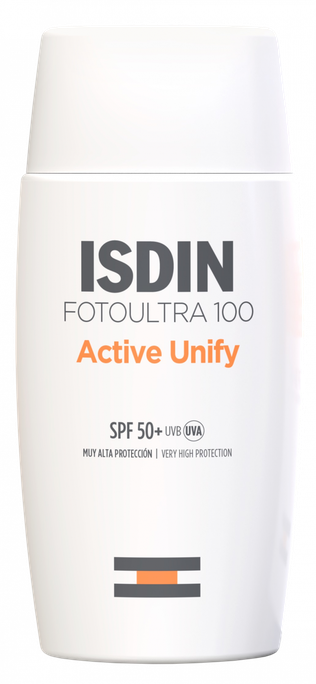 ISDIN FotoUltra100 Active Unify SPF50+ saules aizsarglīdzeklis 50 ml