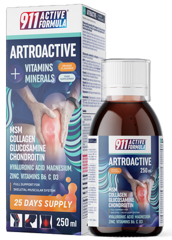 911 Artroactive Vitamins+Minerals šķīdums, 250 ml