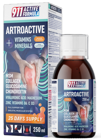 911 Artroactive Vitamins+Minerals šķīdums, 250 ml
