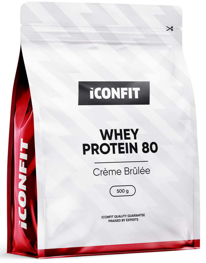 ICONFIT Sūkalu Proteīna 80 Krēms Brulē, 500 g pulveris