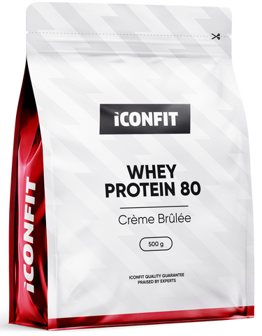 ICONFIT Sūkalu Proteīna 80 Krēms Brulē, 500 g pulveris