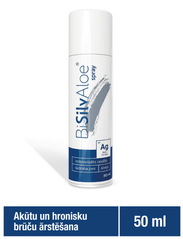 Sprejs BISILVALOE 50 ml brūču ārstēšanai