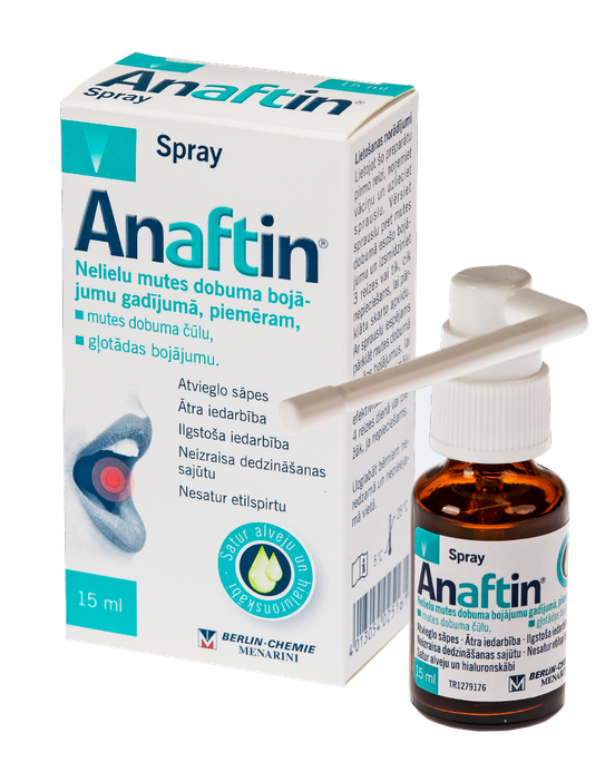 Anaftin® Aerosola sprejs 15 ml mutes telpai