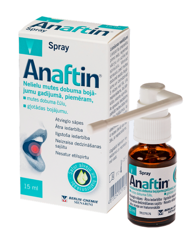 Anaftin® Aerosola sprejs 15 ml mutes telpai