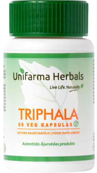 UNIFARMA HERBALS Triphala kapsulas 60 gab.