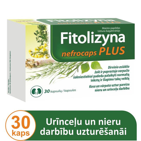 Nefrocaps Plus FITOLIZYNA kapsulas, 30 gab.