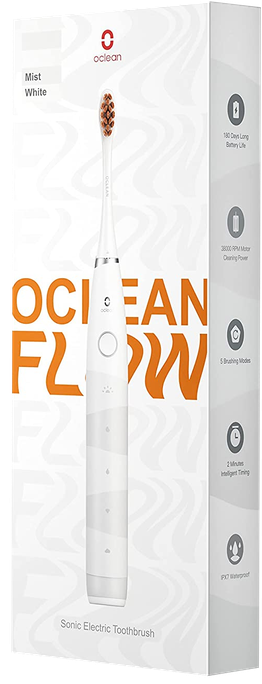 OCLEAN Electric Flow White - elektriskā zobu birste (1 vienība)