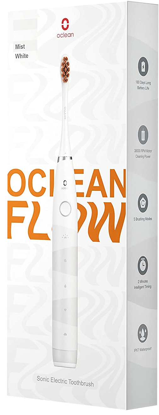 OCLEAN Electric Flow White - elektriskā zobu birste (1 vienība)