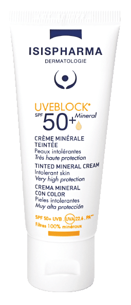 ISISPHARMA Uveblock SPF50+ Tinted Mineral saules aizsarglīdzeklis 40 ml