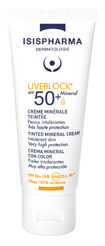 ISISPHARMA Uveblock SPF50+ Tinted Mineral saules aizsarglīdzeklis 40 ml