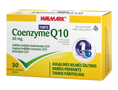 WALMARK Koenzīma Q10 Forte kapsulas 60 mg, 30 vienības