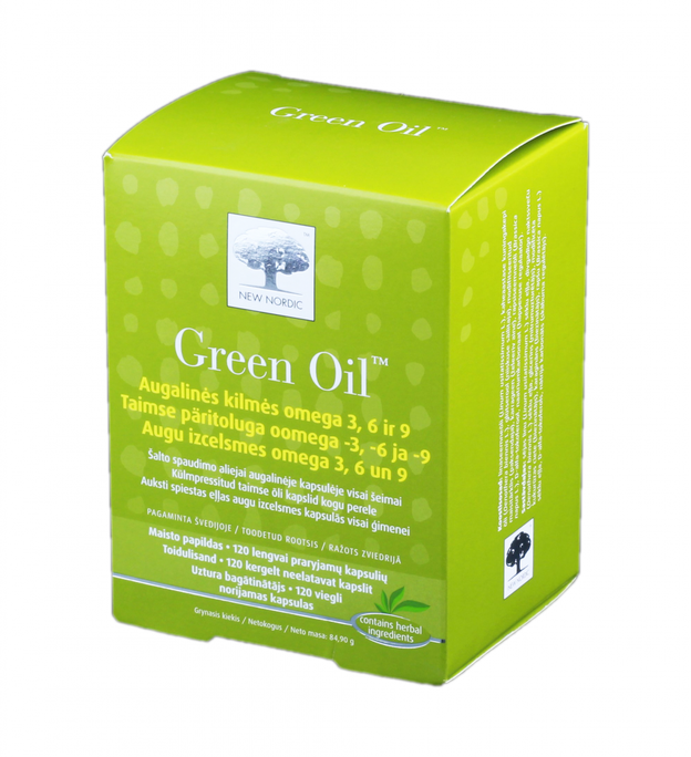Green Oil – 120 kapsulu iepakojums no NEW NORDIC