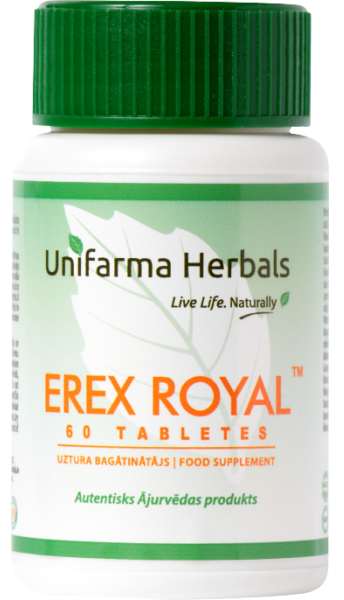 UNIFARMA HERBALS tabletes Erex Royal, 60 gab.
