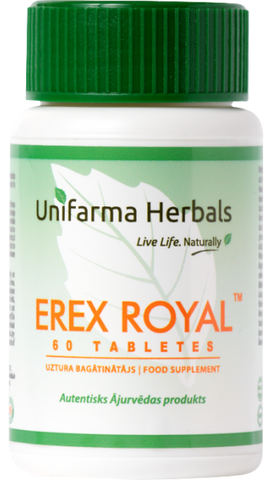 UNIFARMA HERBALS tabletes Erex Royal, 60 gab.
