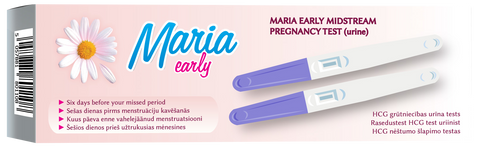 MARIA Early Midstream grūtniecības tests - 1 gab. (komplektā 2 gab.)