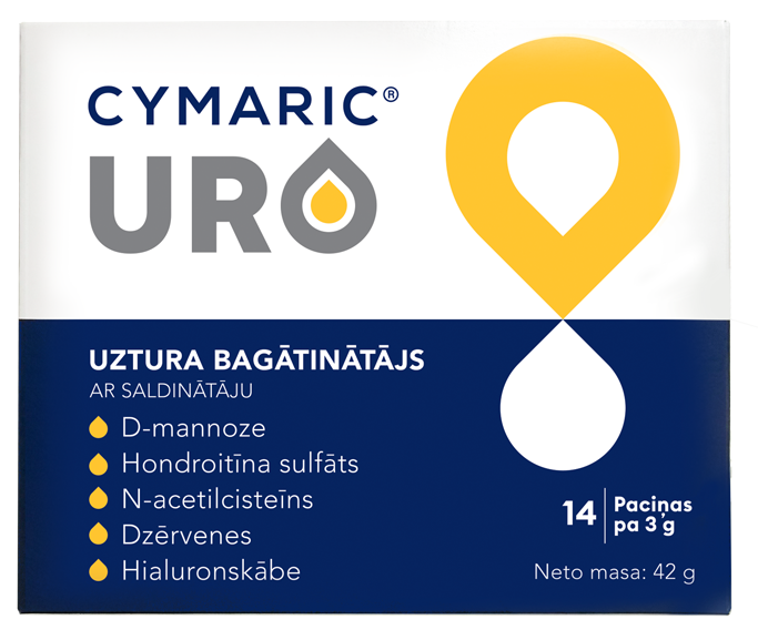 CYMARIC URO Pulveris — 14 paciņas urīnceļu atbalstam