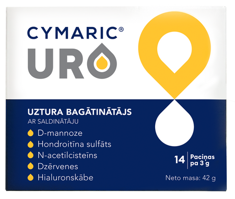 CYMARIC URO Pulveris — 14 paciņas urīnceļu atbalstam