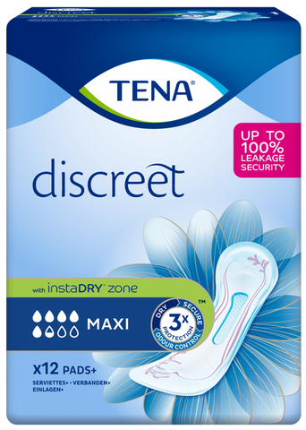 TENA Discreet Lady Maxi, 12 gab. — uroloģiskie ieliktņi