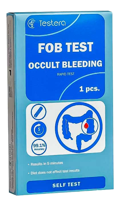 TESTERA FOB Fekālo Asins Slēptu Formu Detektors, 1 gab.