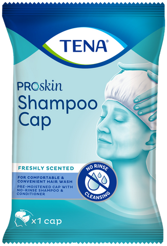 TENA ProSkin Shampoo Cap — viena mitrā matu šampūna cepure