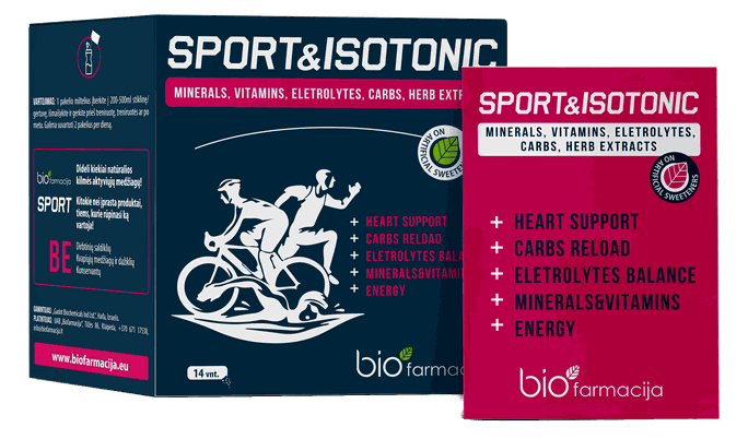 BIOFARMACIJA Sport & Izotonisks produkts – 14 paciņas