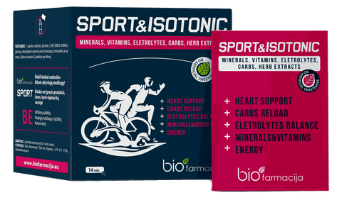 BIOFARMACIJA Sport & Izotonisks produkts – 14 paciņas