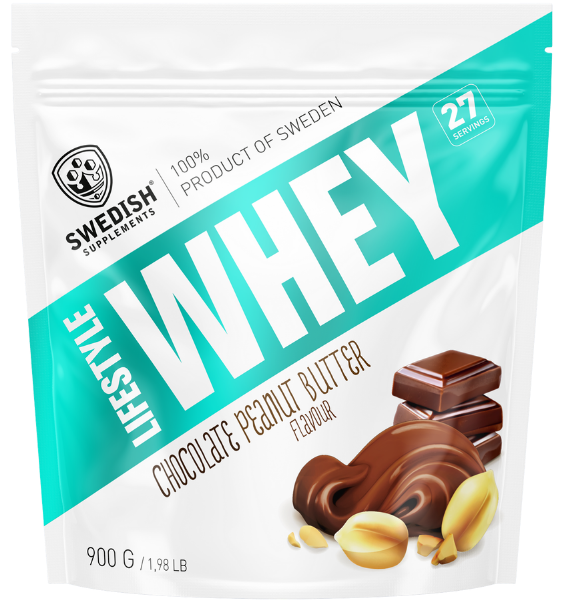 SWEDISH SUPPLEMENTS Lifestyle Whey pulveris Chocolate Peanut Butter, 900 g