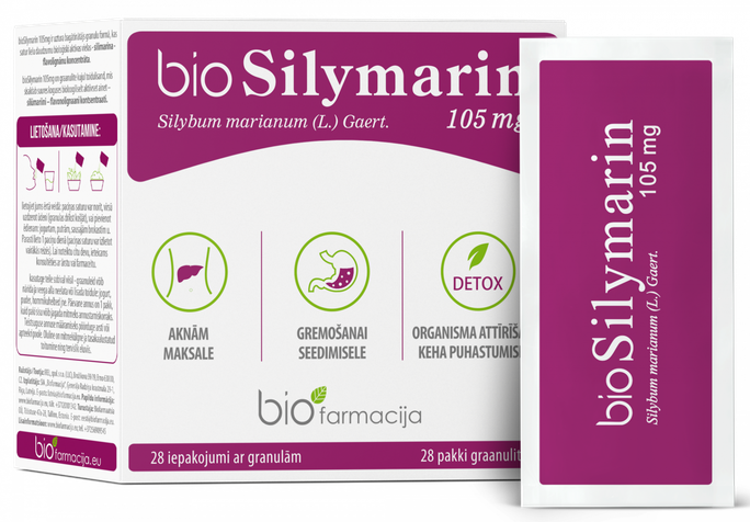 Bio Silymarin BIOFARMACIJA paciņās, 28 paciņas