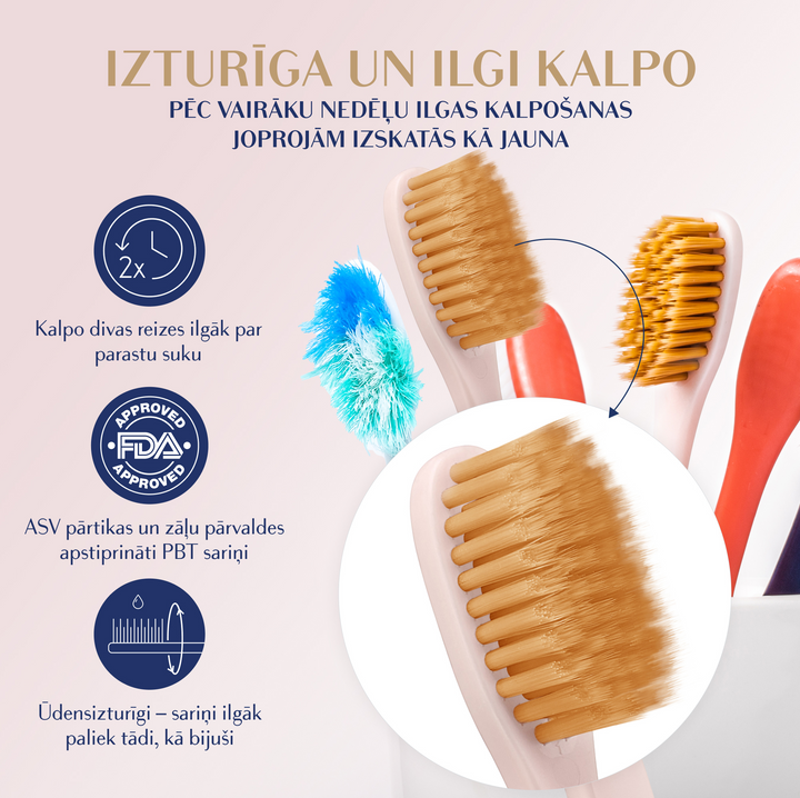 ROYAL DENTA Gold Super Soft - mīksta zobu birste 4 gab.iets