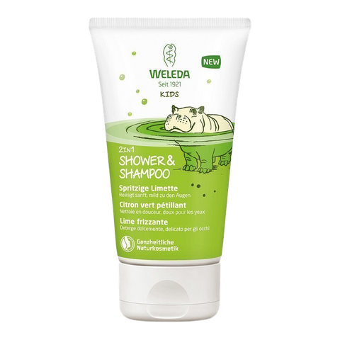 WELEDA Kids Lively Lime – matu un ķermeņa mazgāšanas līdzeklis, 150 ml