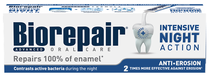 BIOREPAIR Intensive Night Advanced zobu pasta, 75 ml