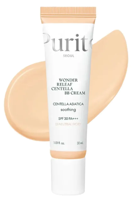 PURITO Centella BB krēms Wonder Releaf #13 Neutral Ivory ar SPF30 sejai, 30 ml