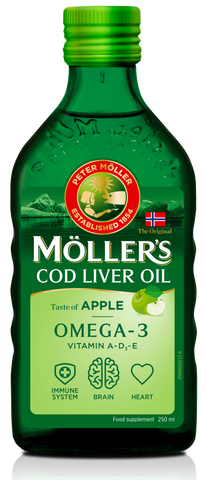 MOLLERS Zivju Eļļa ar Ābolu Aromātu – 250 ml