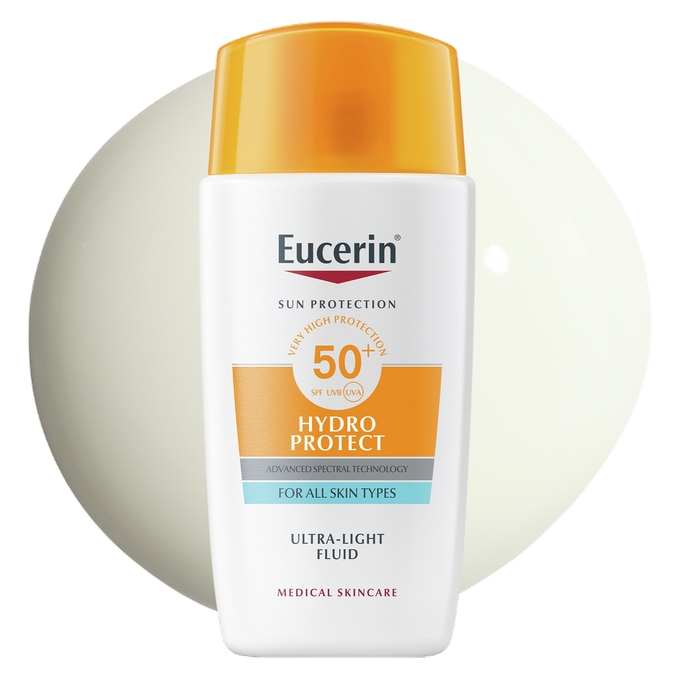 EUCERIN Sun Hydro Protect 50 ml viegls sejas fluīds ar SPF50+