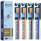 ROYAL DENTA Gold zobu birste vidējas cietības, 4 gab.