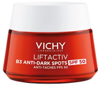 VICHY Liftactiv B3 sejas krēms ar SPF 50, Pigment Specialist, pret tumšajām plankumiem, 50 ml