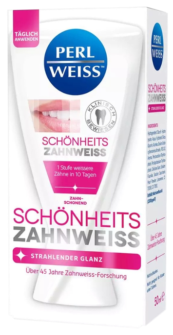 Balinošā zobu pasta PERLWEISS, 50 ml