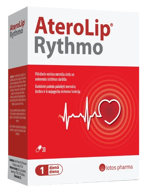 AteroLip Rythmo kapsulas 30 gab. – veselīgai sirds funkcijai