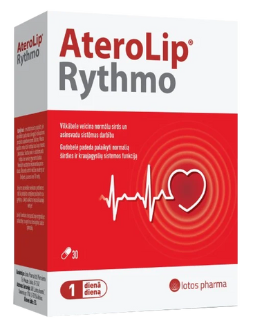AteroLip Rythmo kapsulas 30 gab. – veselīgai sirds funkcijai