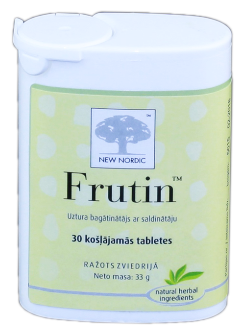 Frutin košļājamās tabletes NEW NORDIC, 30 vienības