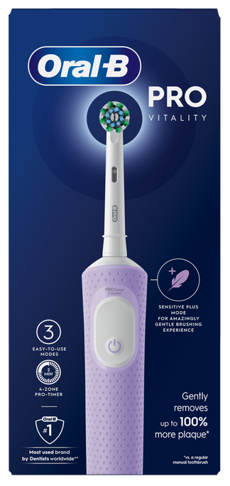 ORAL-B Vitality Pro elektriskā zobu birste Lilac Mist, 1 gab.