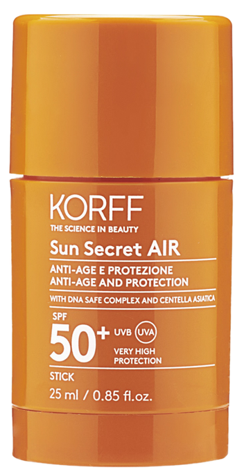 KORFF Sun Secret AIR SPF 50+ Anti-Age Stick saules aizsarglīdzeklis 25 ml